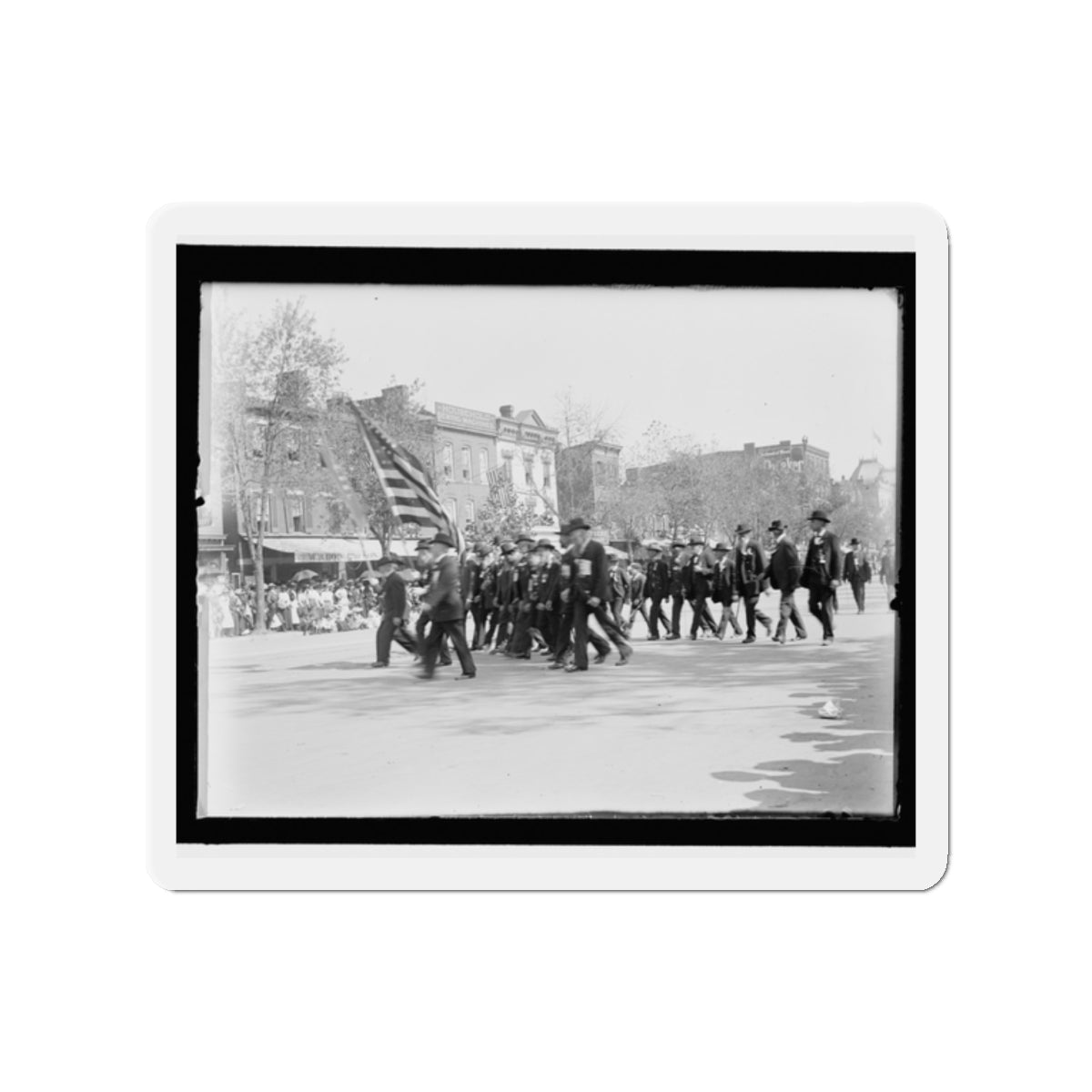 A G.A.R. Post In The Great Parade (U.S. Civil War) Refrigerator Magnet-2" x 2"-The Sticker Space