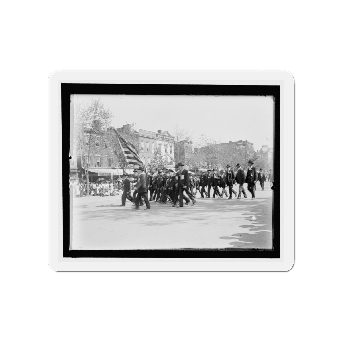 A G.A.R. Post In The Great Parade (U.S. Civil War) Refrigerator Magnet-4" x 4"-The Sticker Space