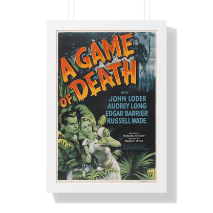 A GAME OF DEATH 1945 - Framed Movie Poster-16″ x 24″-The Sticker Space