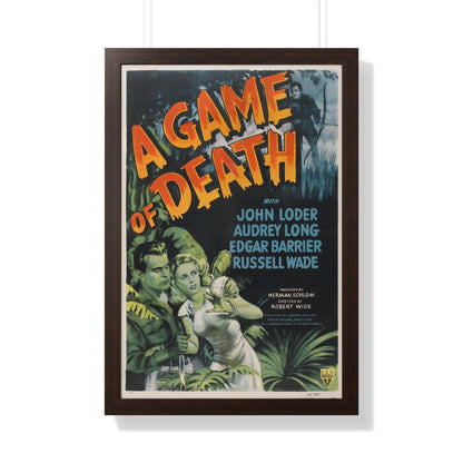 A GAME OF DEATH 1945 - Framed Movie Poster-20" x 30"-The Sticker Space