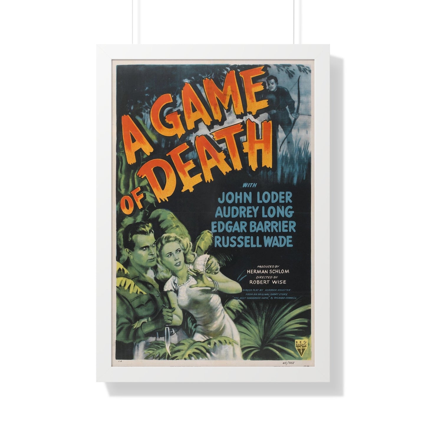 A GAME OF DEATH 1945 - Framed Movie Poster-20" x 30"-The Sticker Space