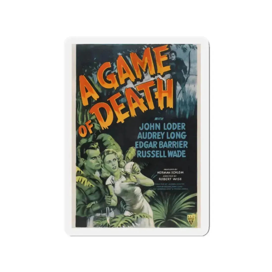 A GAME OF DEATH 1945 Movie Poster - Refrigerator Magnet 2 Inch - The Sticker Space