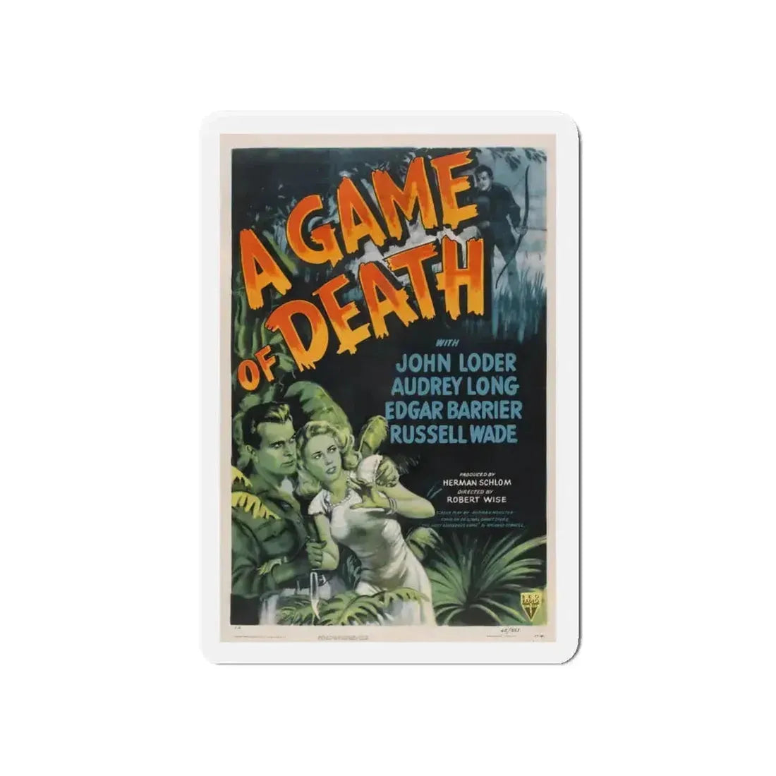 A GAME OF DEATH 1945 Movie Poster - Refrigerator Magnet 5 Inch - The Sticker Space