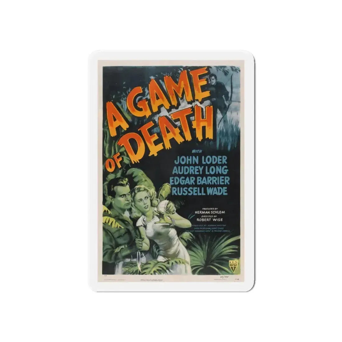 A GAME OF DEATH 1945 Movie Poster - Refrigerator Magnet - The Sticker Space