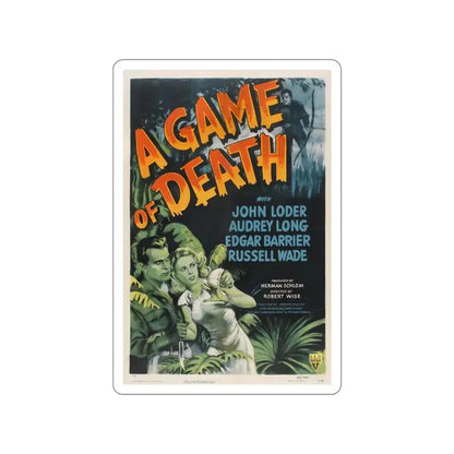 A GAME OF DEATH 1945 Movie Poster STICKER Vinyl Die-Cut Decal - The Sticker Space