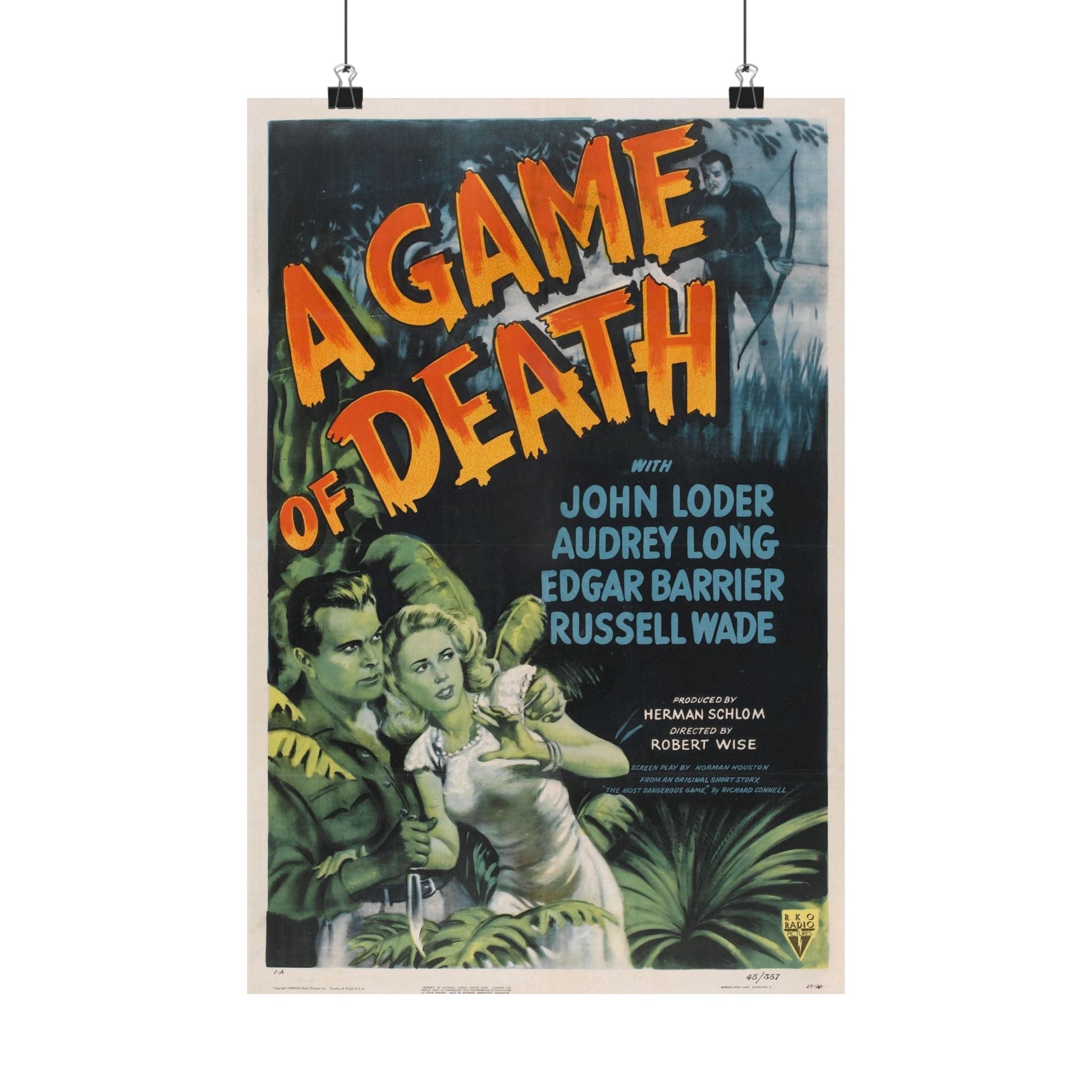 A GAME OF DEATH 1945 - Paper Movie Poster-12″ x 18″-The Sticker Space