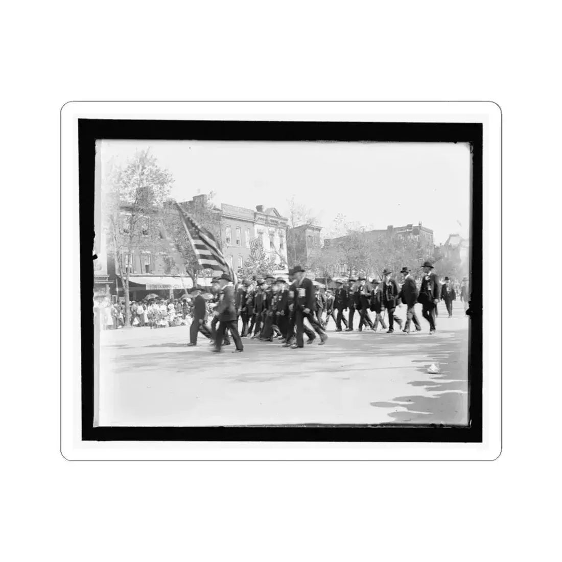 A G.A.R. Post in the Great Parade (U.S. Civil War) STICKER Vinyl Kiss-Cut Decal 4 Inch White - The Sticker Space