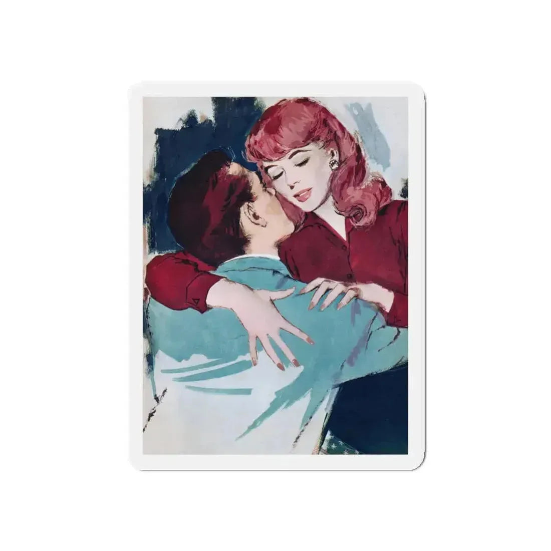 A Gift Called Boris by G. A. Callender, Woman magazine, 1961 (Magazine Illustration) Refrigerator Magnet 5 Inch - The Sticker Space