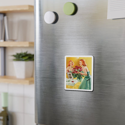 A Gift (Magazine Illustration) Refrigerator Magnet-The Sticker Space