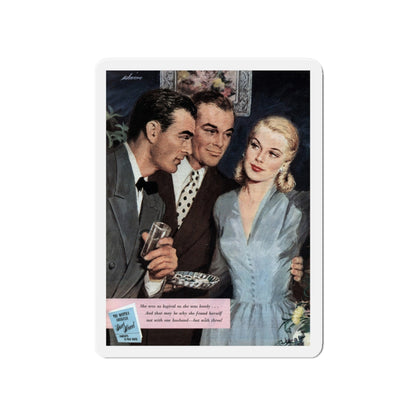 A Girl Named Joy (1), The American Magazine Illustration, April 1948 (Magazine Illustration) Refrigerator Magnet-4" x 4"-The Sticker Space