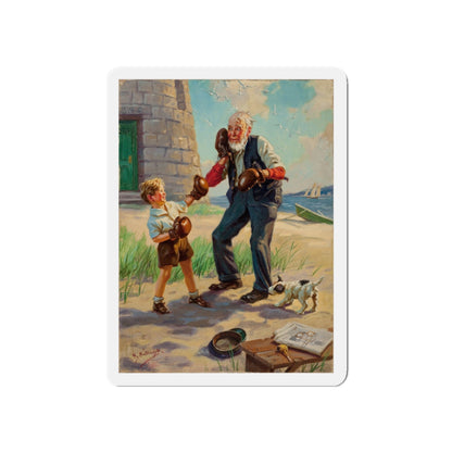 A Good Left Punch (Magazine Illustration) Refrigerator Magnet-5" x 5"-The Sticker Space