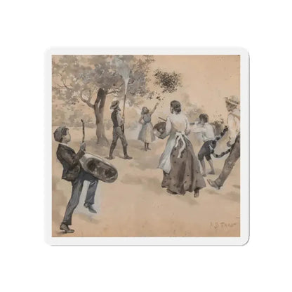 A Great Deal of Noise (Magazine Illustration) Refrigerator Magnet - The Sticker Space