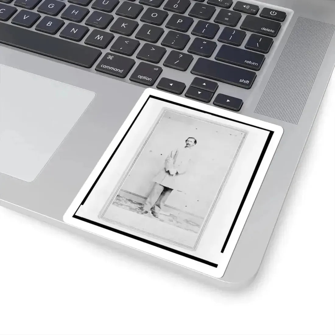 A.( ) Greenwall, Confederate Army Officer, Full-Length Portrait, Facing Front (U.S. Civil War) STICKER Vinyl Kiss-Cut Decal - The Sticker Space