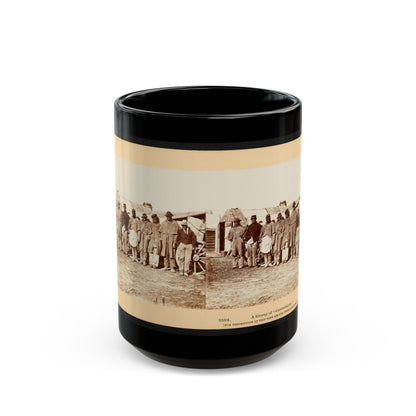 A Group Of Contrabands 001 (U.S. Civil War) Black Coffee Mug-15oz-The Sticker Space