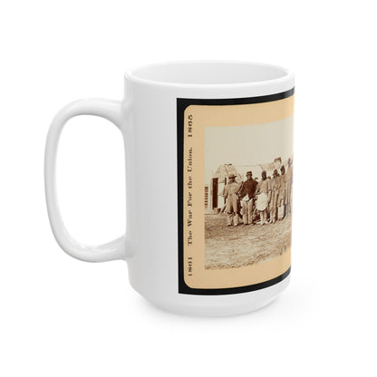 A Group Of Contrabands 001 (U.S. Civil War) White Coffee Mug-The Sticker Space