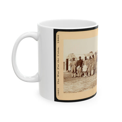 A Group Of Contrabands 001 (U.S. Civil War) White Coffee Mug-The Sticker Space