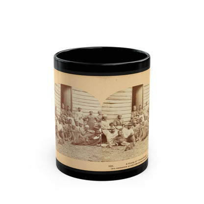 A Group Of  Contrabands (U.S. Civil War) Black Coffee Mug