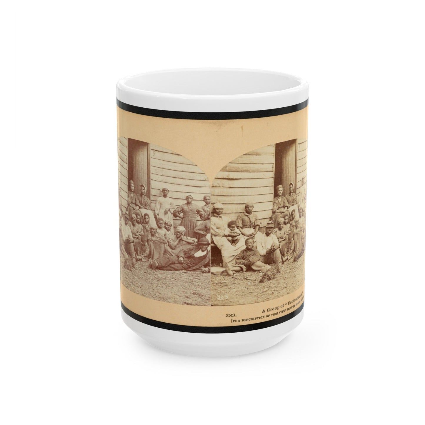 A Group Of Contrabands (U.S. Civil War) White Coffee Mug-15oz-The Sticker Space