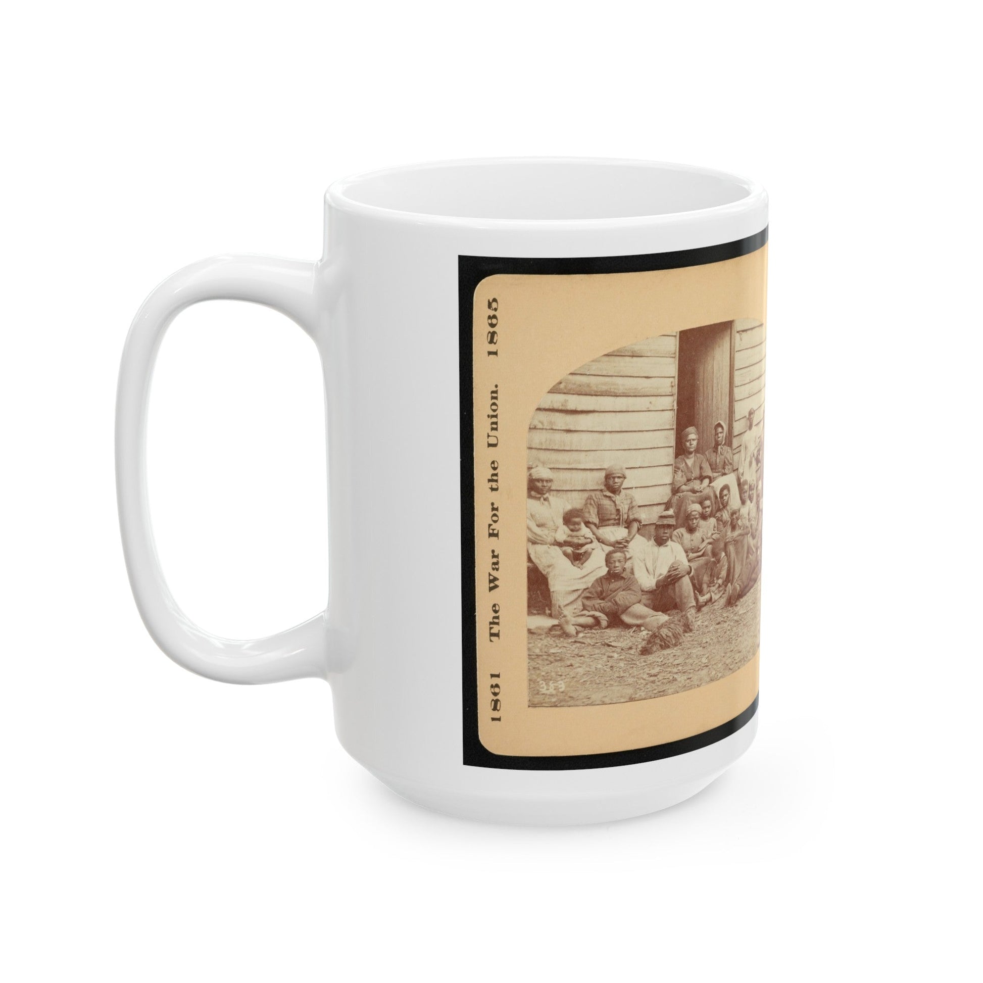 A Group Of Contrabands (U.S. Civil War) White Coffee Mug-The Sticker Space