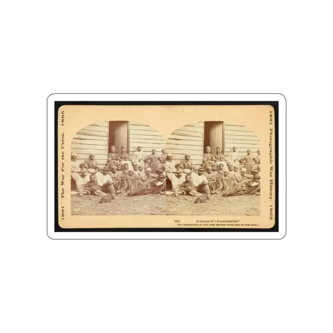 A Group Of  Contrabands (U.S. Civil War) STICKER Vinyl Die-Cut Decal - The Sticker Space