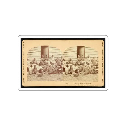 A Group Of  Contrabands (U.S. Civil War) STICKER Vinyl Die-Cut Decal White Die-Cut 6 Inch - The Sticker Space