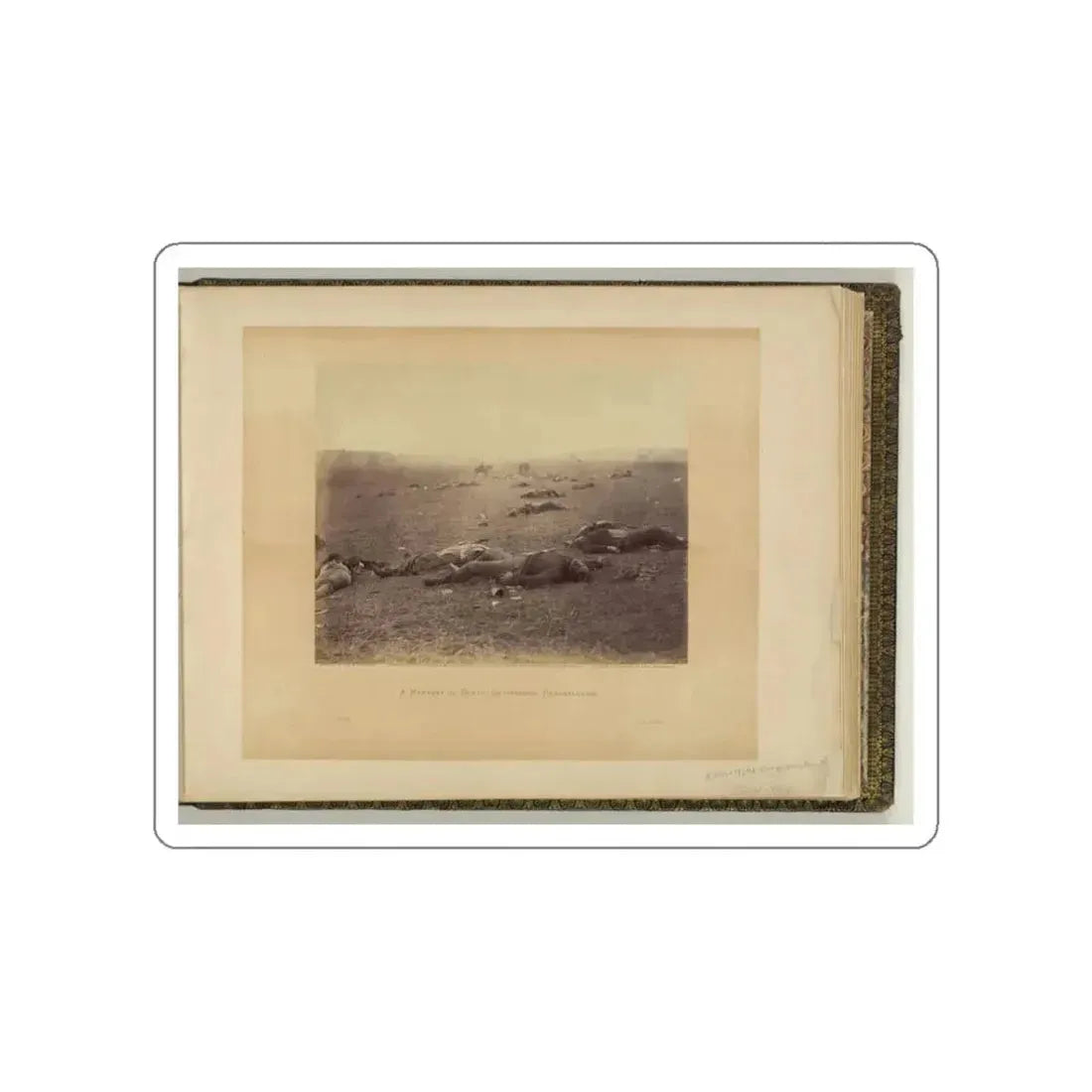 A Harvest Of Death, Gettysburg, Pennsylvania (U.S. Civil War) STICKER Vinyl Die-Cut Decal - The Sticker Space