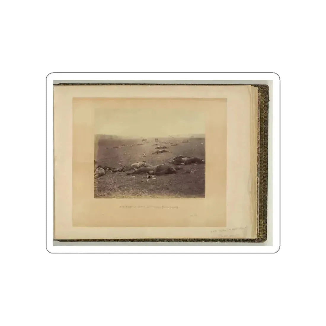 A Harvest Of Death, Gettysburg, Pennsylvania (U.S. Civil War) STICKER Vinyl Die-Cut Decal White Die-Cut 5 Inch - The Sticker Space