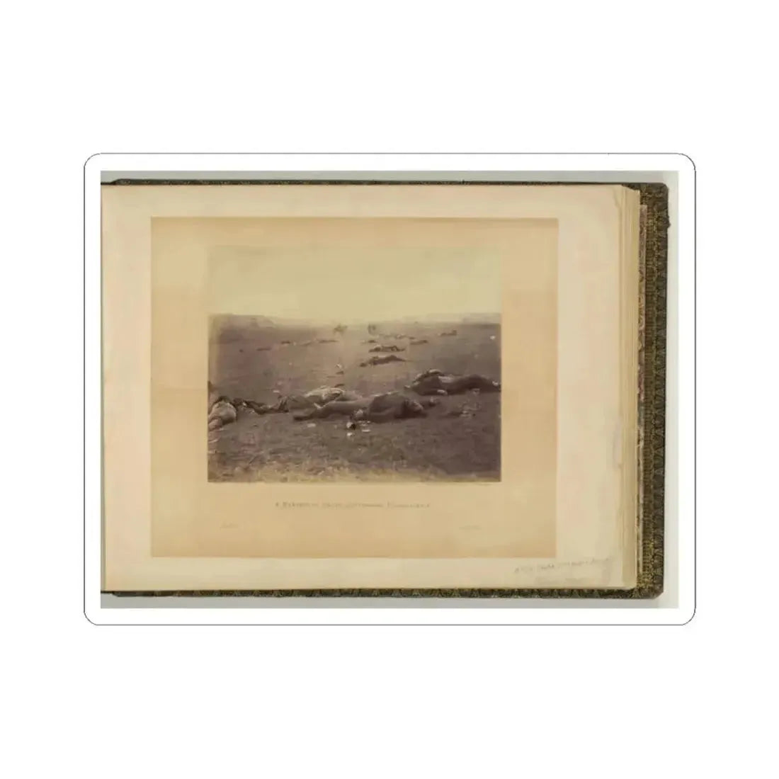 A Harvest of Death, Gettysburg, Pennsylvania (U.S. Civil War) STICKER Vinyl Kiss-Cut Decal 2 Inch White - The Sticker Space