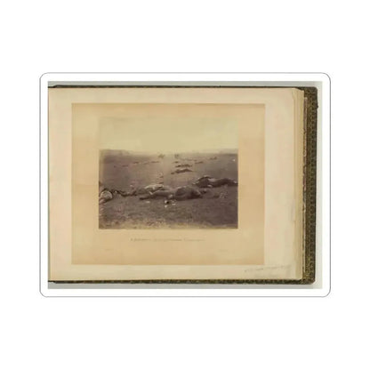 A Harvest of Death, Gettysburg, Pennsylvania (U.S. Civil War) STICKER Vinyl Kiss-Cut Decal 2 Inch White - The Sticker Space