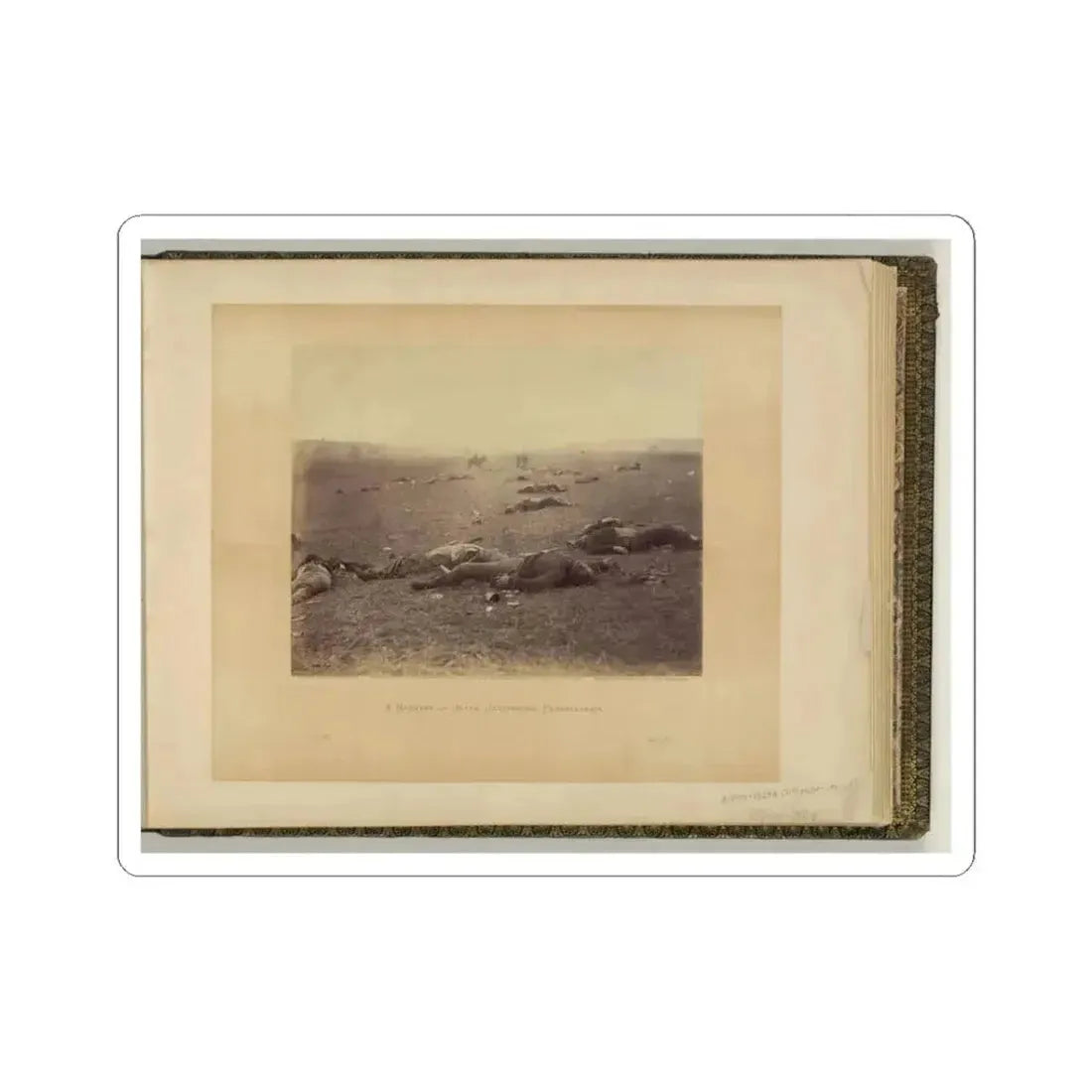 A Harvest of Death, Gettysburg, Pennsylvania (U.S. Civil War) STICKER Vinyl Kiss-Cut Decal 3 Inch White - The Sticker Space