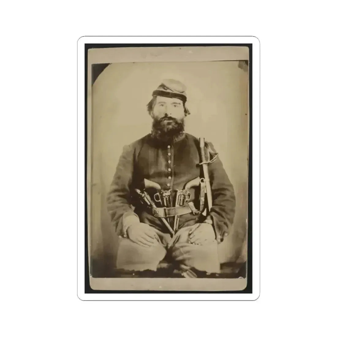 A. J. Blue, Urbana, Rfd #4, Ohio (U.S. Civil War) STICKER Vinyl Kiss-Cut Decal 2 Inch White - The Sticker Space