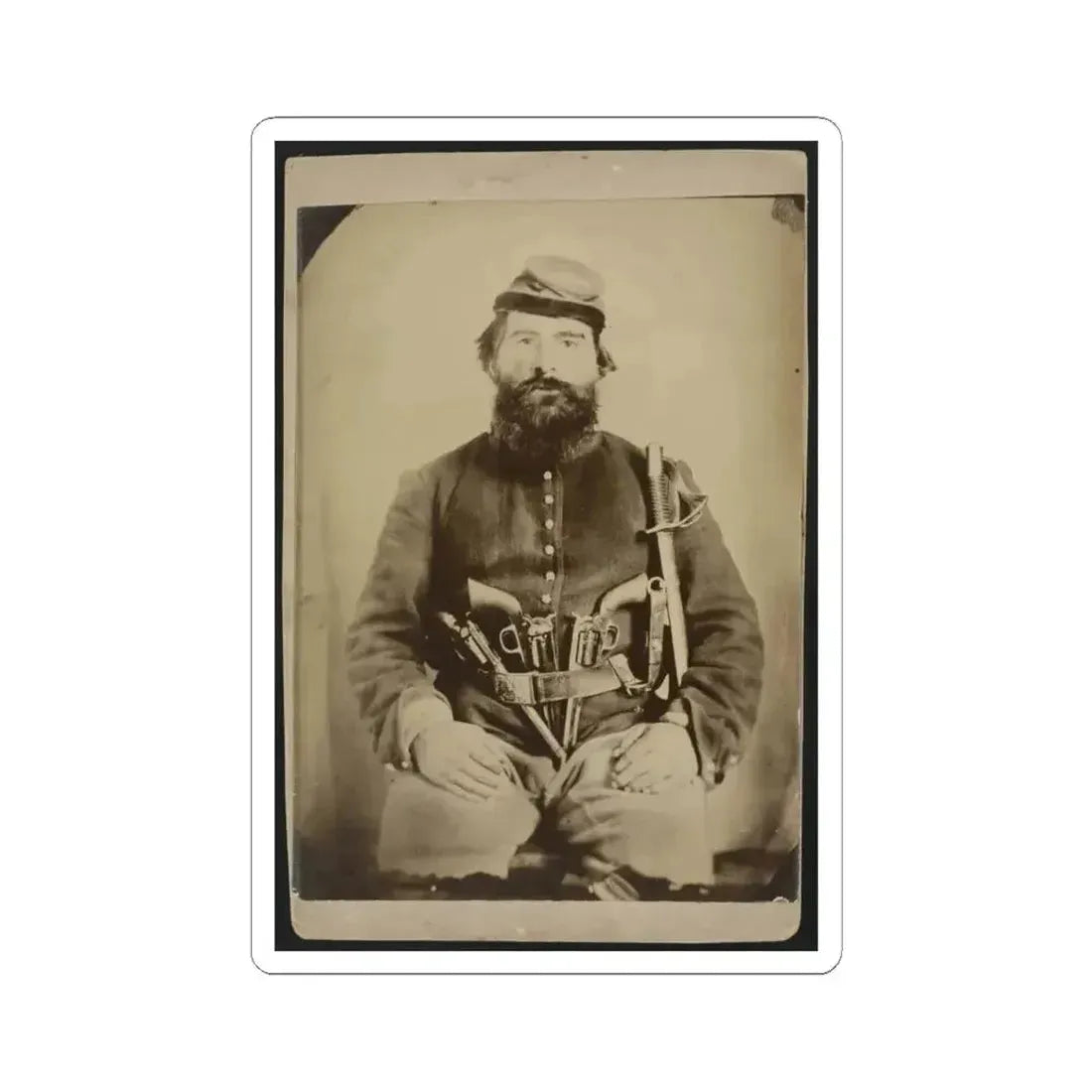 A. J. Blue, Urbana, Rfd #4, Ohio (U.S. Civil War) STICKER Vinyl Kiss-Cut Decal 4 Inch White - The Sticker Space