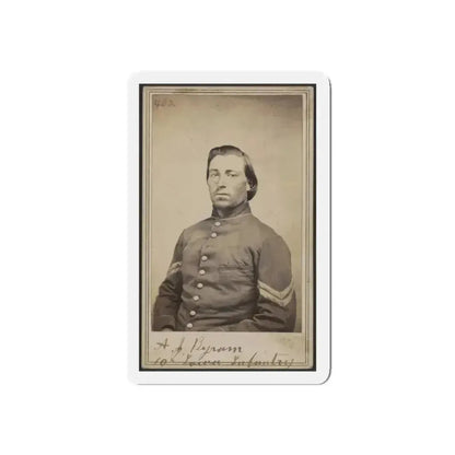 A. J. Byram, 10th Iowa Infantry (U.S. Civil War) Refrigerator Magnet 4 Inch Die-Cut - The Sticker Space