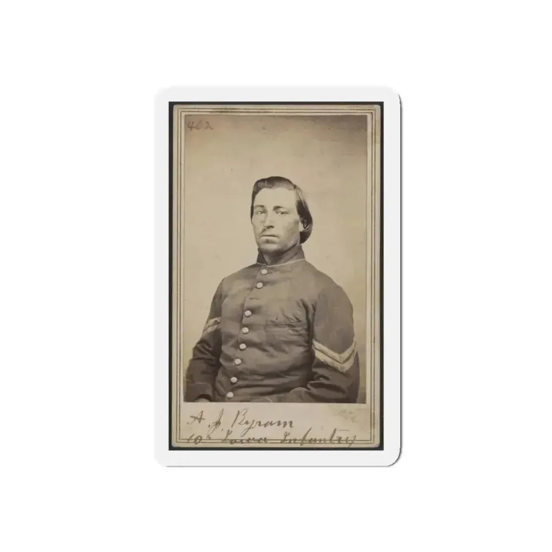A. J. Byram, 10th Iowa Infantry (U.S. Civil War) Refrigerator Magnet - The Sticker Space