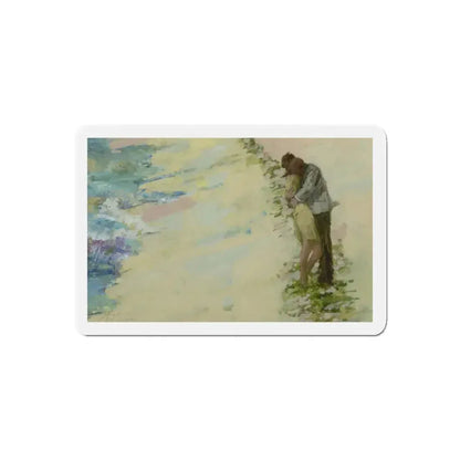A Kiss by the Short (Magazine Illustration) Refrigerator Magnet 5 Inch Die-Cut - The Sticker Space