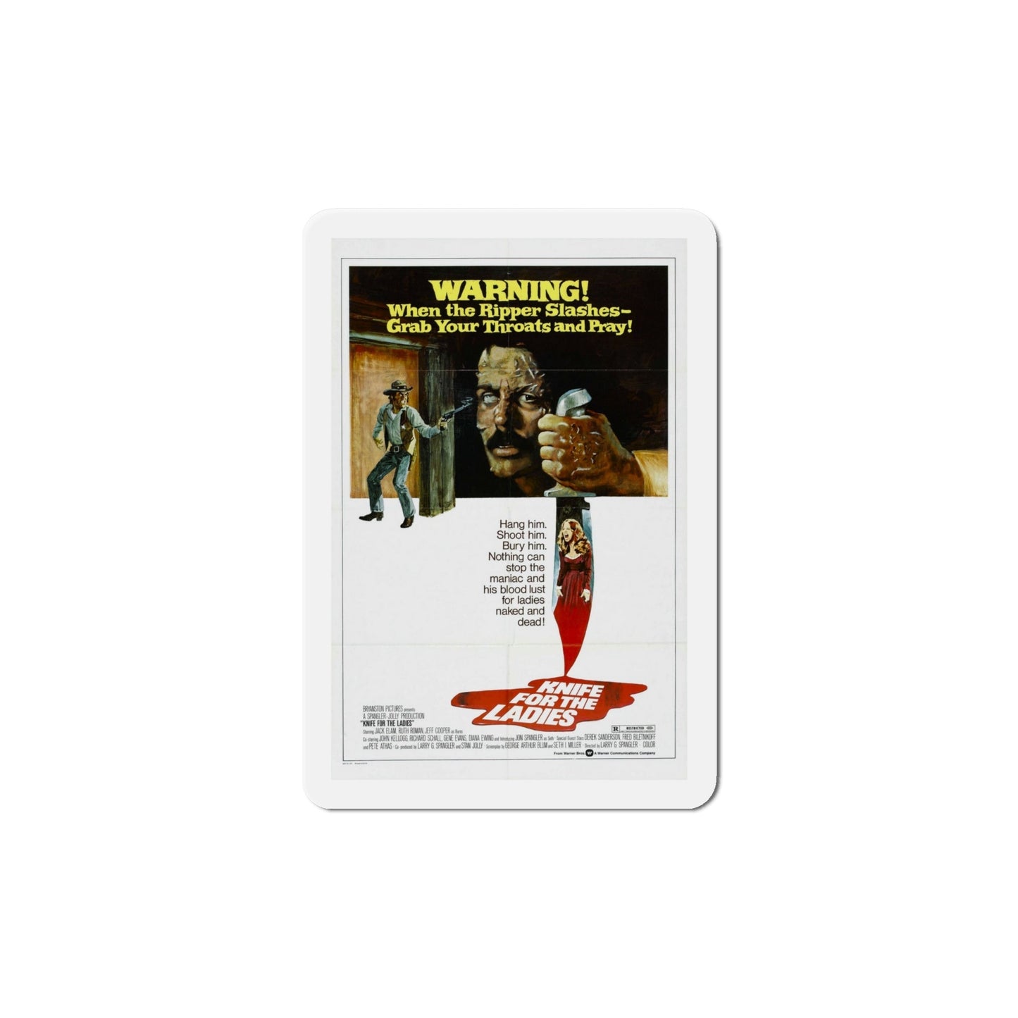 A Knife for the Ladies 1974 Movie Poster Die-Cut Magnet-6 Inch-The Sticker Space