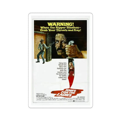 A Knife for the Ladies 1974 Movie Poster STICKER Vinyl Die-Cut Decal - The Sticker Space