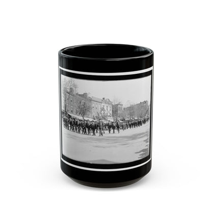 A Large Post In The Great Parade (U.S. Civil War) Black Coffee Mug