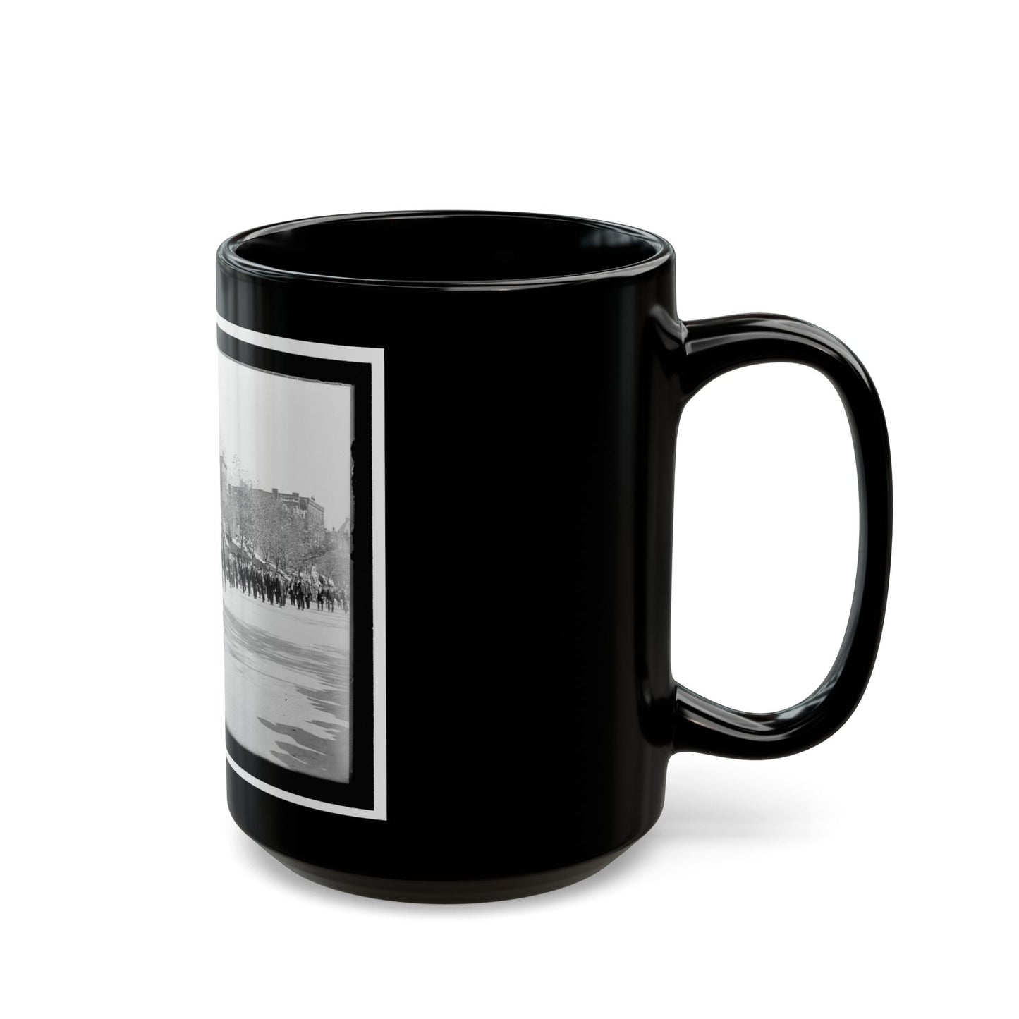 A Large Post In The Great Parade (U.S. Civil War) Black Coffee Mug