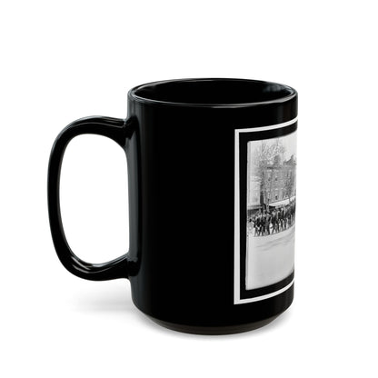 A Large Post In The Great Parade (U.S. Civil War) Black Coffee Mug