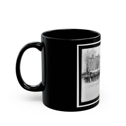 A Large Post In The Great Parade (U.S. Civil War) Black Coffee Mug