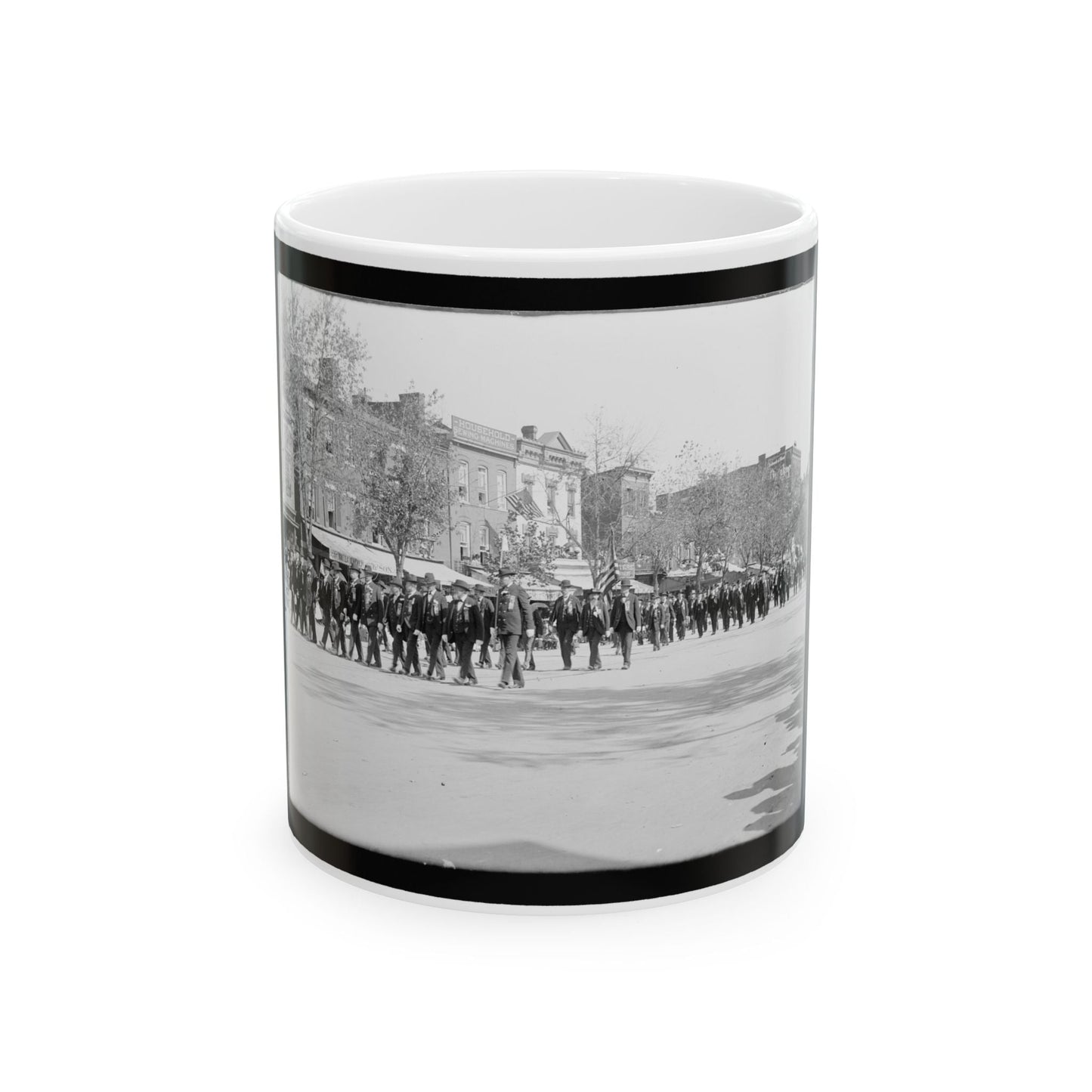 A Large Post In The Great Parade (U.S. Civil War) White Coffee Mug