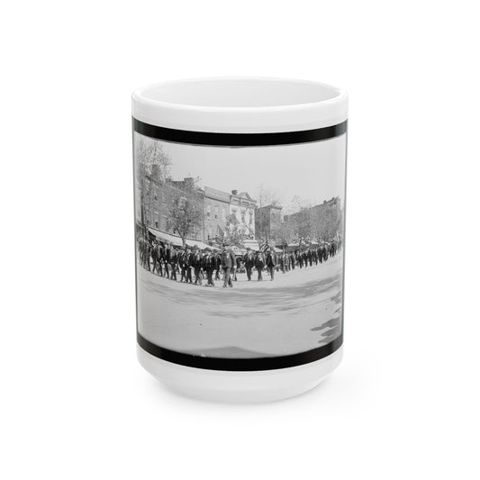 A Large Post In The Great Parade (U.S. Civil War) White Coffee Mug