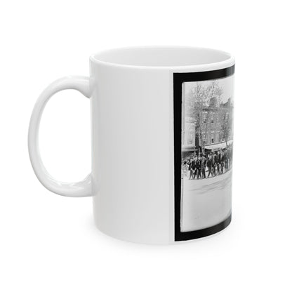 A Large Post In The Great Parade (U.S. Civil War) White Coffee Mug