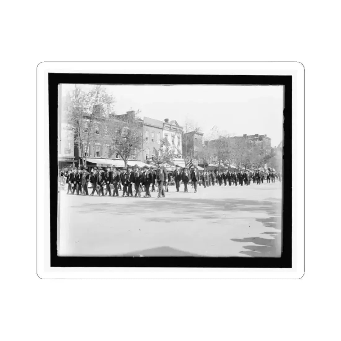 A Large Post in the Great Parade (U.S. Civil War) STICKER Vinyl Kiss-Cut Decal 2 Inch White - The Sticker Space