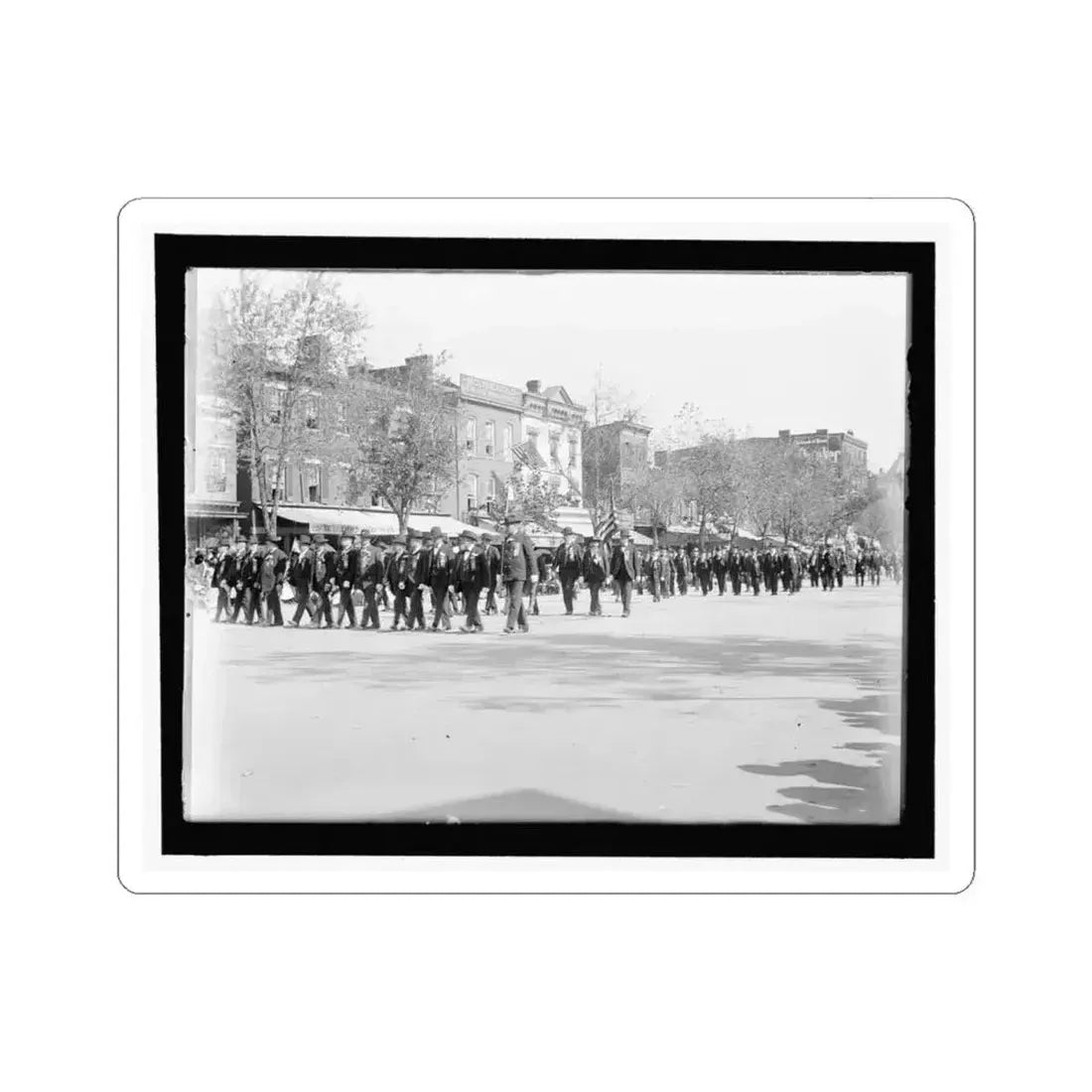 A Large Post in the Great Parade (U.S. Civil War) STICKER Vinyl Kiss-Cut Decal 4 Inch White - The Sticker Space
