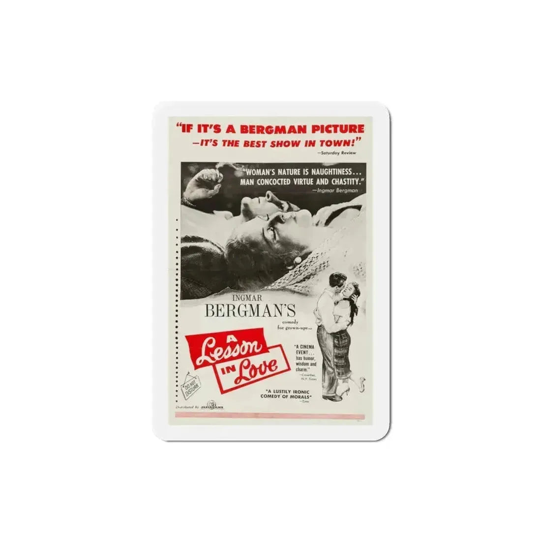 A Lesson in Love 1954 Movie Poster Refrigerator Magnet - The Sticker Space