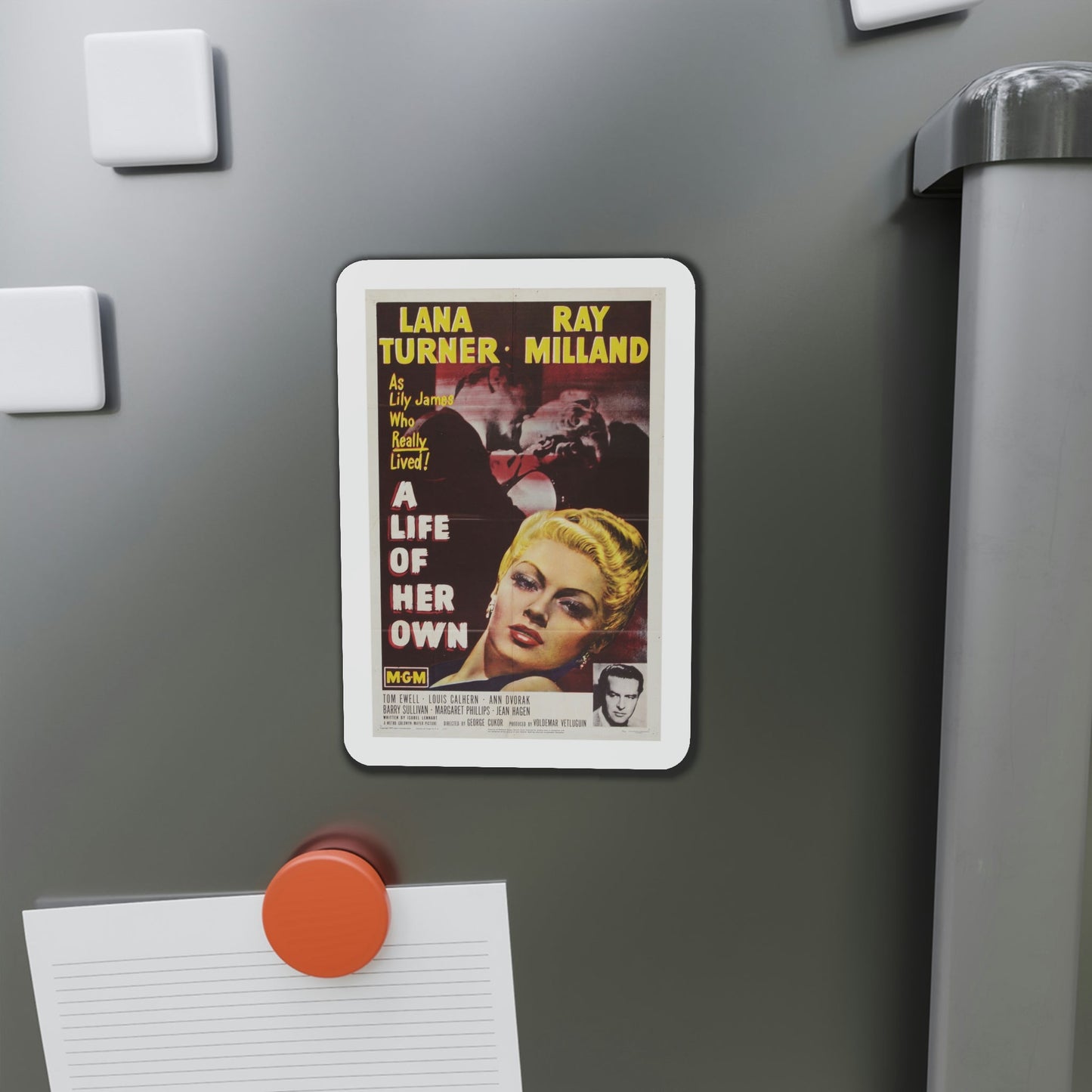 A Life of Her Own 1950 Movie Poster Die-Cut Magnet-The Sticker Space