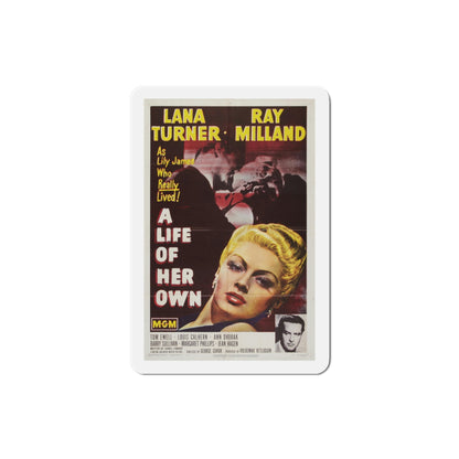 A Life of Her Own 1950 Movie Poster Die-Cut Magnet-3 Inch-The Sticker Space