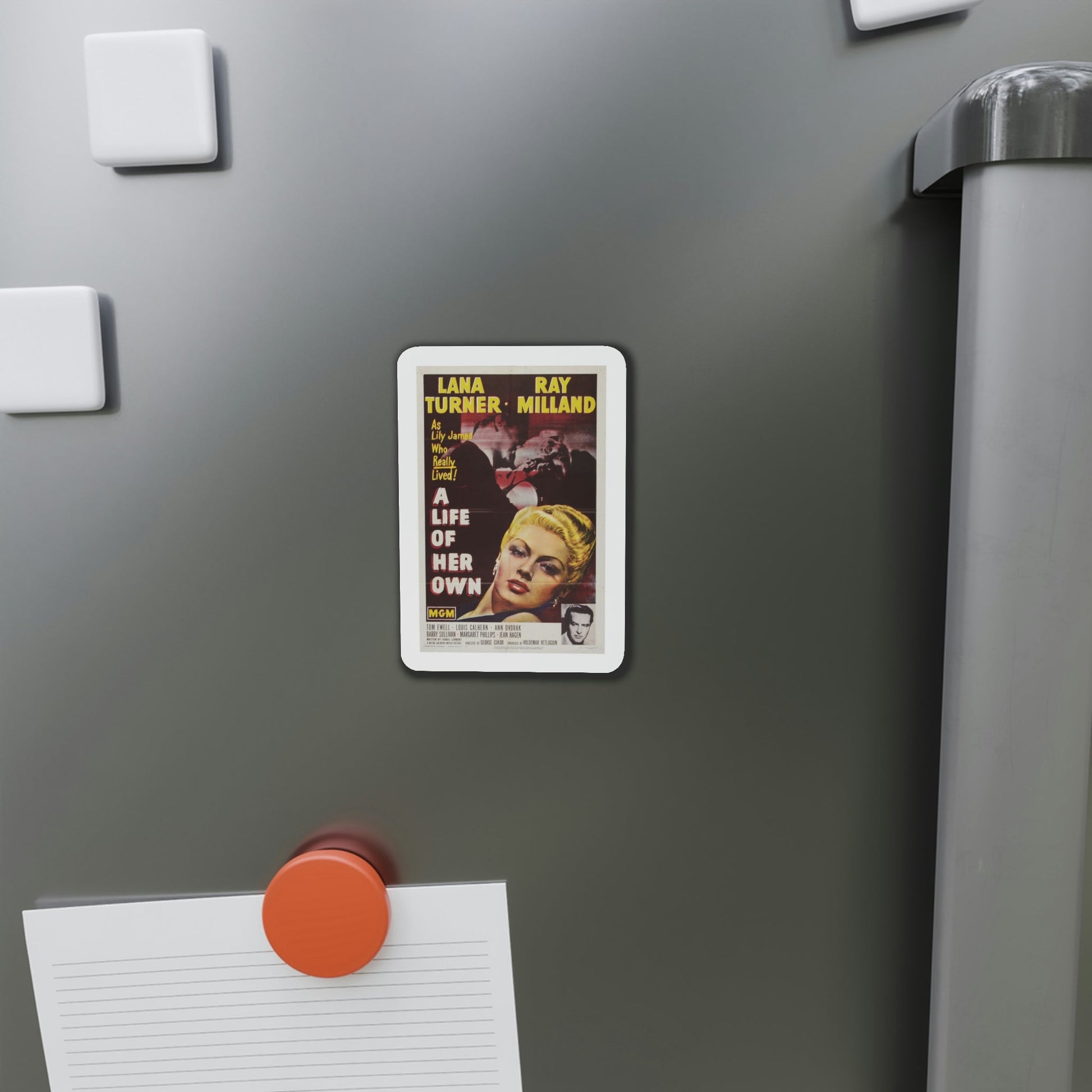 A Life of Her Own 1950 Movie Poster Die-Cut Magnet-The Sticker Space